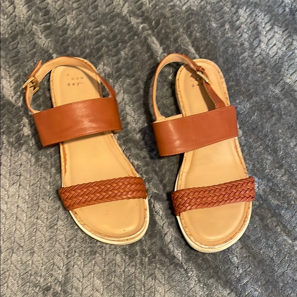 Women's Tan Leather Sandals